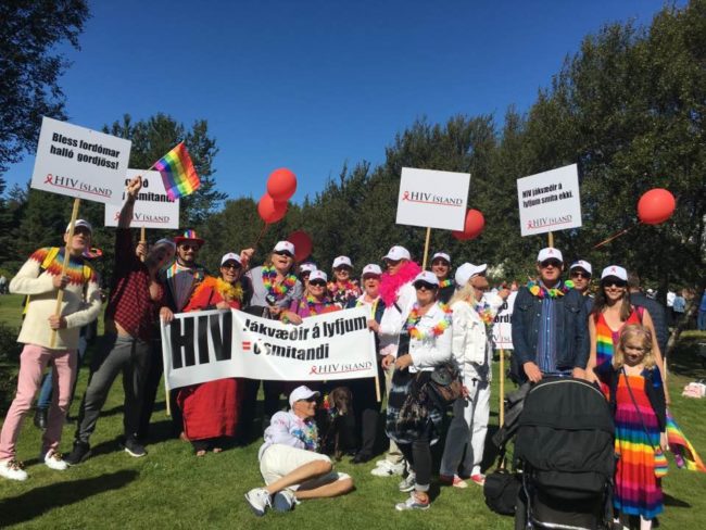 HIV- Ísland í gleðigöngu Hinsegin daga HIV- Ísland í gleðigöngu Hinsegin daga