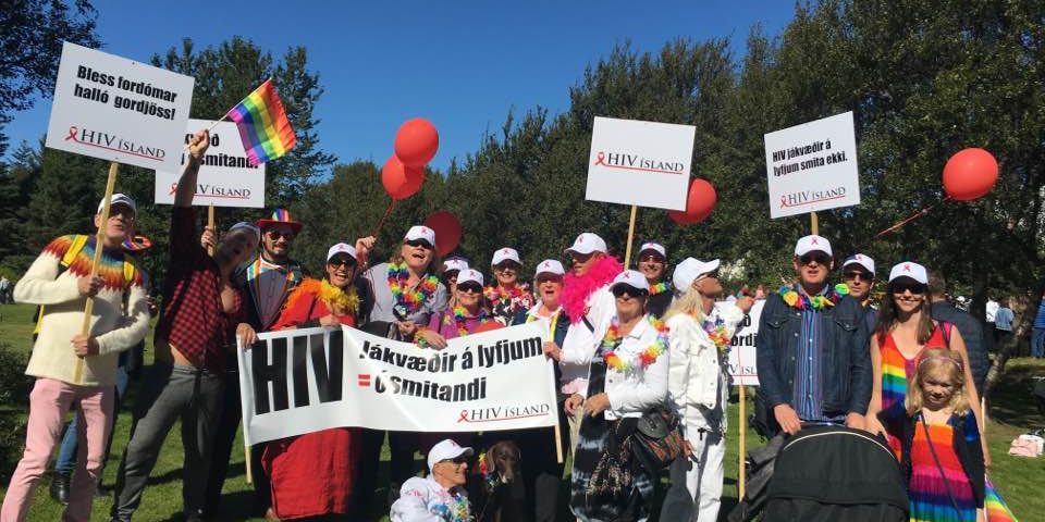 HIV- Ísland í gleðigöngu Hinsegin daga HIV- Ísland í gleðigöngu Hinsegin daga