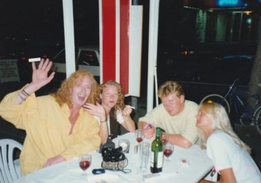 Á spáni 1994 með Dabbý, Dóra og Hildi