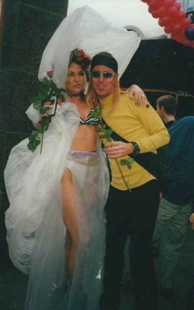 Árni og Ásta á Gaypride 2000