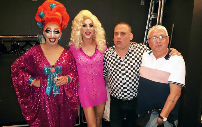 Bianca Del Rio, Sherry Vine, Steven og Donni 2019 Bianca Del Rio, Sherry Vine, Steven og Donni 2019