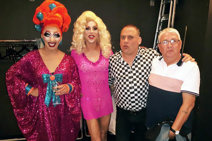 Bianca Del Rio, Sherry Vine, Steven og Donni 2019